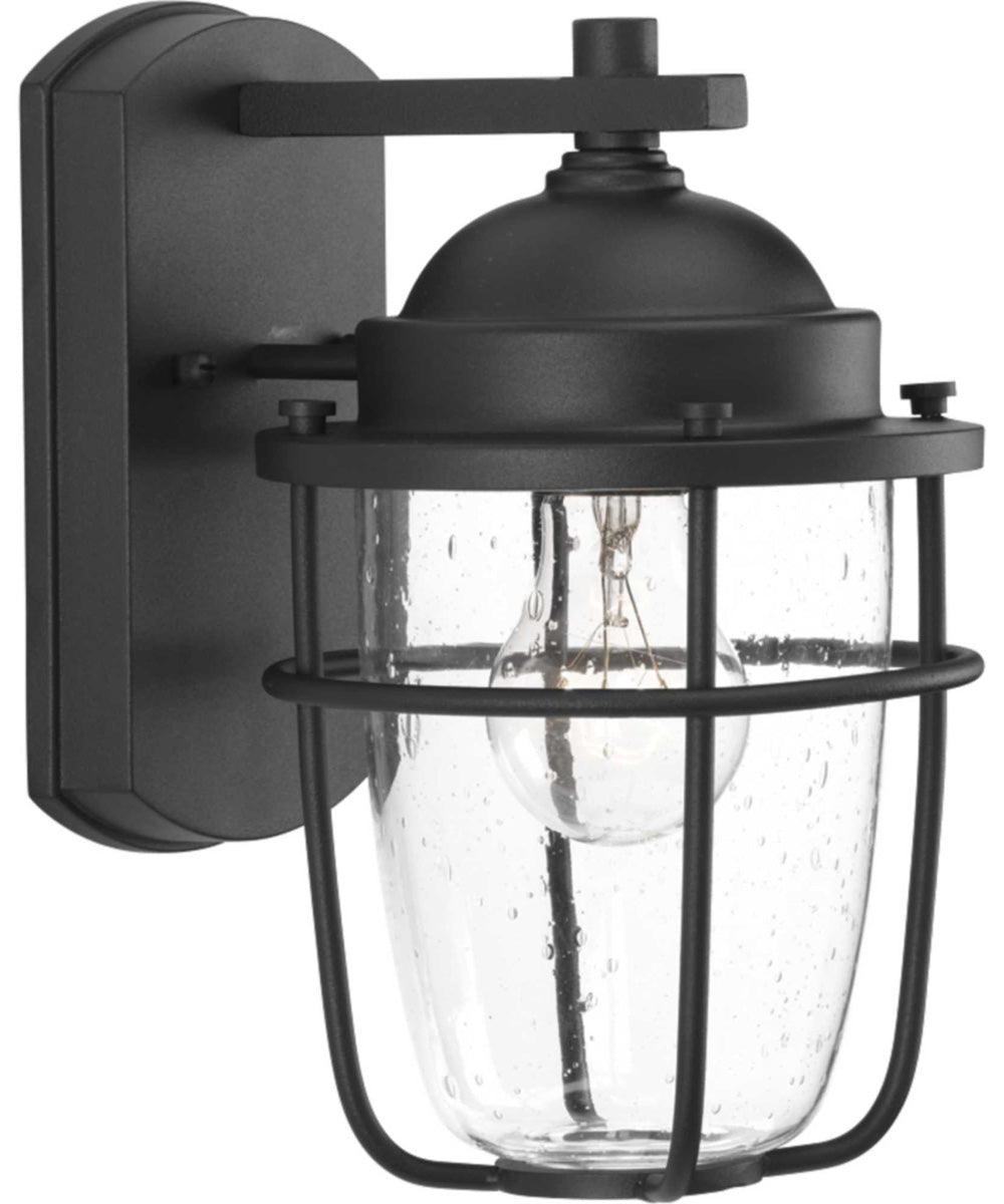 Holcombe Small Wall Lantern Textured Black