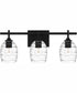 Lucy Large 3-light Bath Light Matte Black