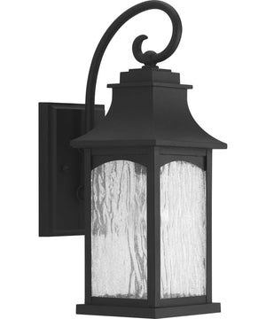 Maison 1-Light Small Wall Lantern Textured Black