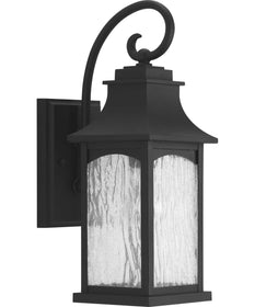 Maison 1-Light Small Wall Lantern Textured Black