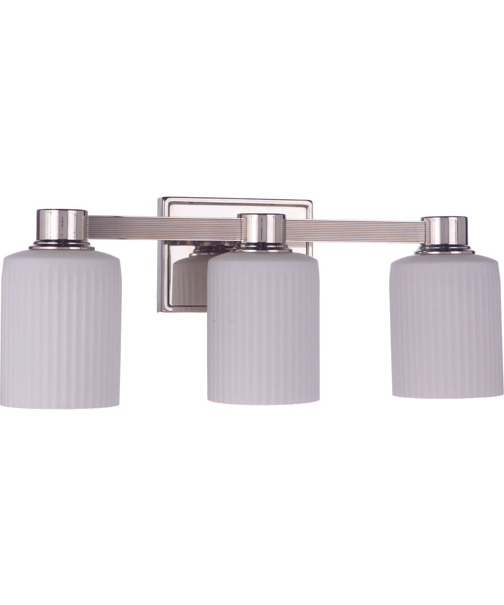Bretton 3-Light Vanity Polished Nickel