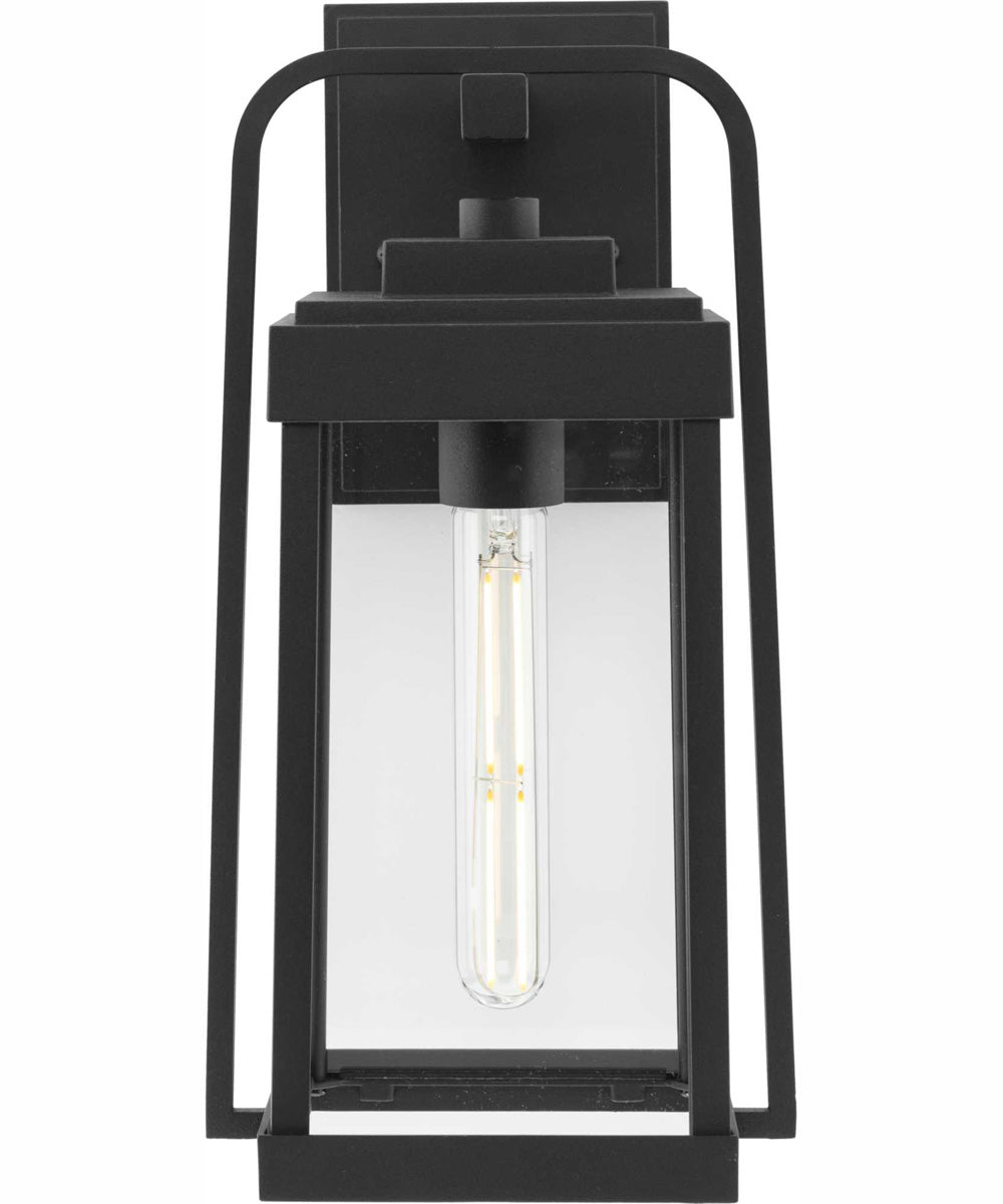 Walcott 1-Light Modern Farmhouse Outdoor Medium Wall Lantern Textured Black