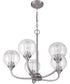 Glenda 5-Light Chandelier Brushed Polished Nickel