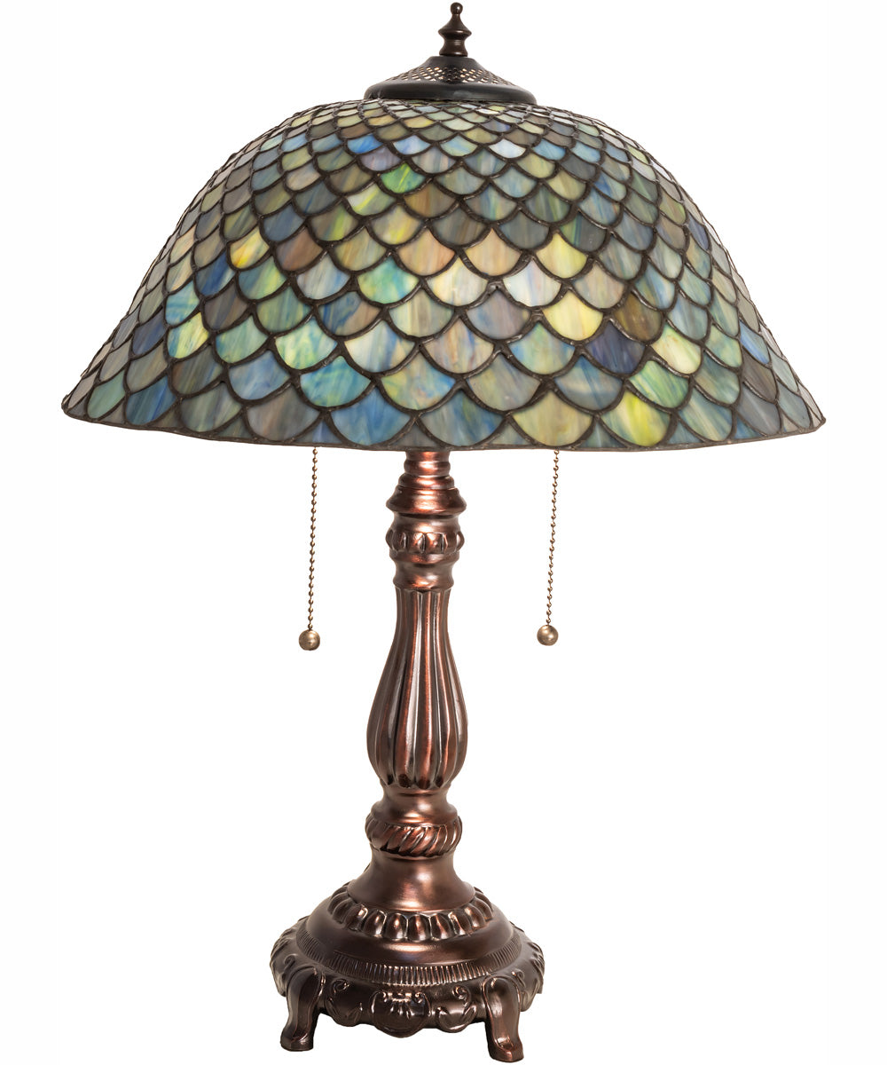 22" High Tiffany Fishscale Table Lamp