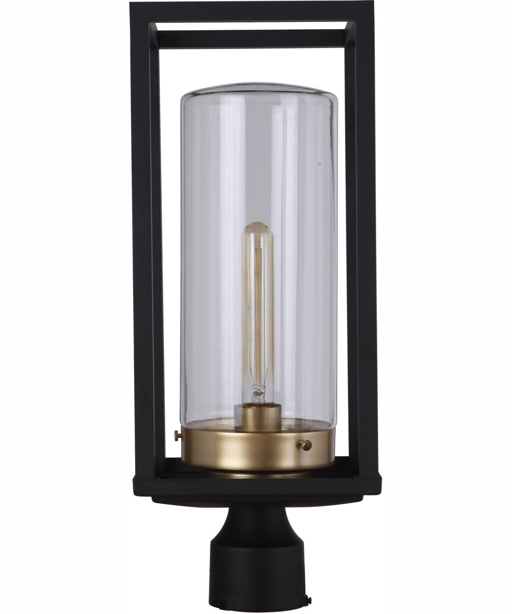 Neo 1-Light Outdoor Post Mount Midnight Satin Brass