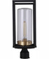 Neo 1-Light Outdoor Post Mount Midnight Satin Brass