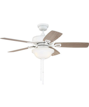 42" Twist  N Click 3-Light Ceiling Fan (Blades Included) White