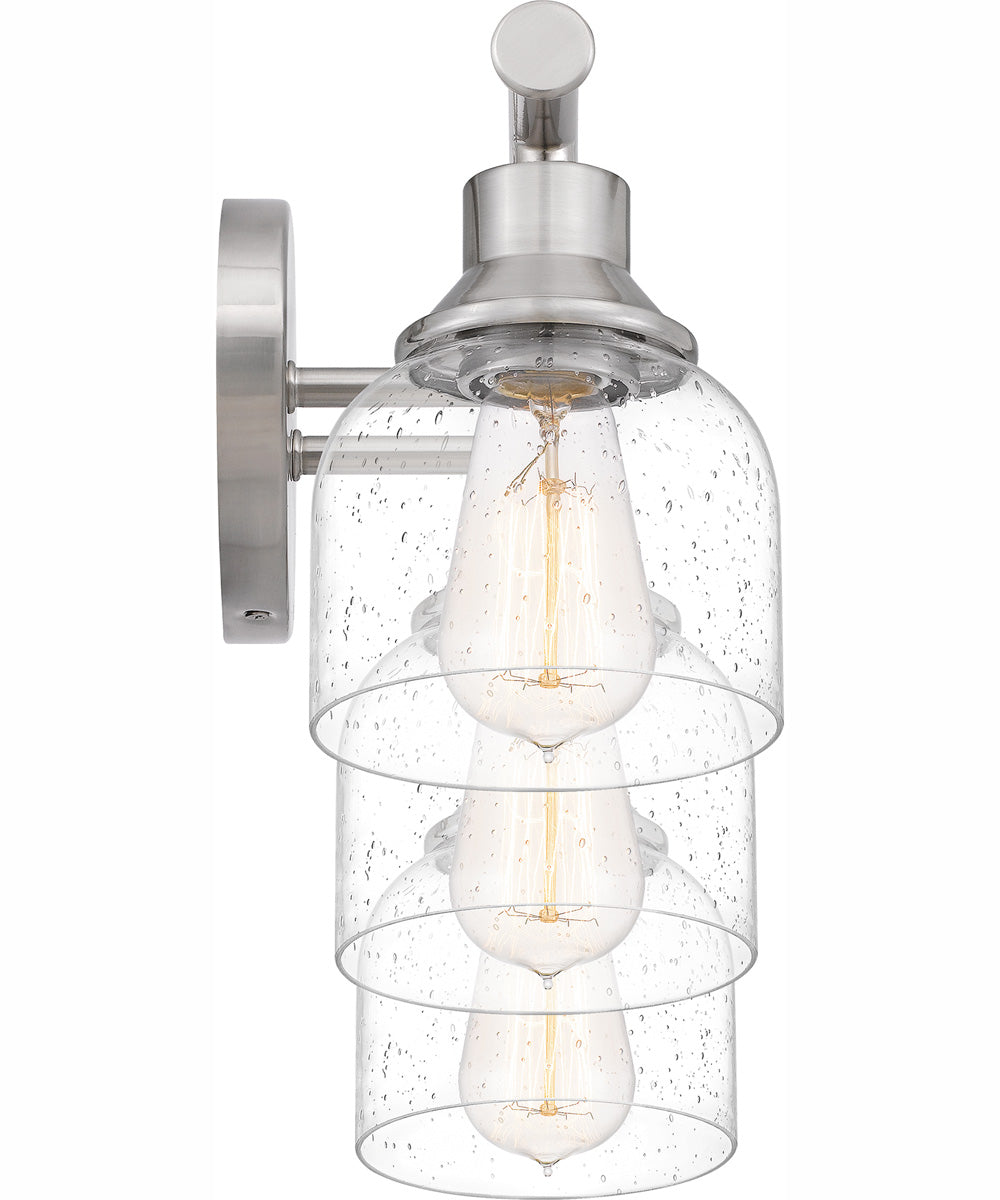 Caverly Large 3-light Bath Light Brushed Nickel