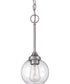 Glenda 1-Light Mini Pendant Brushed Polished Nickel