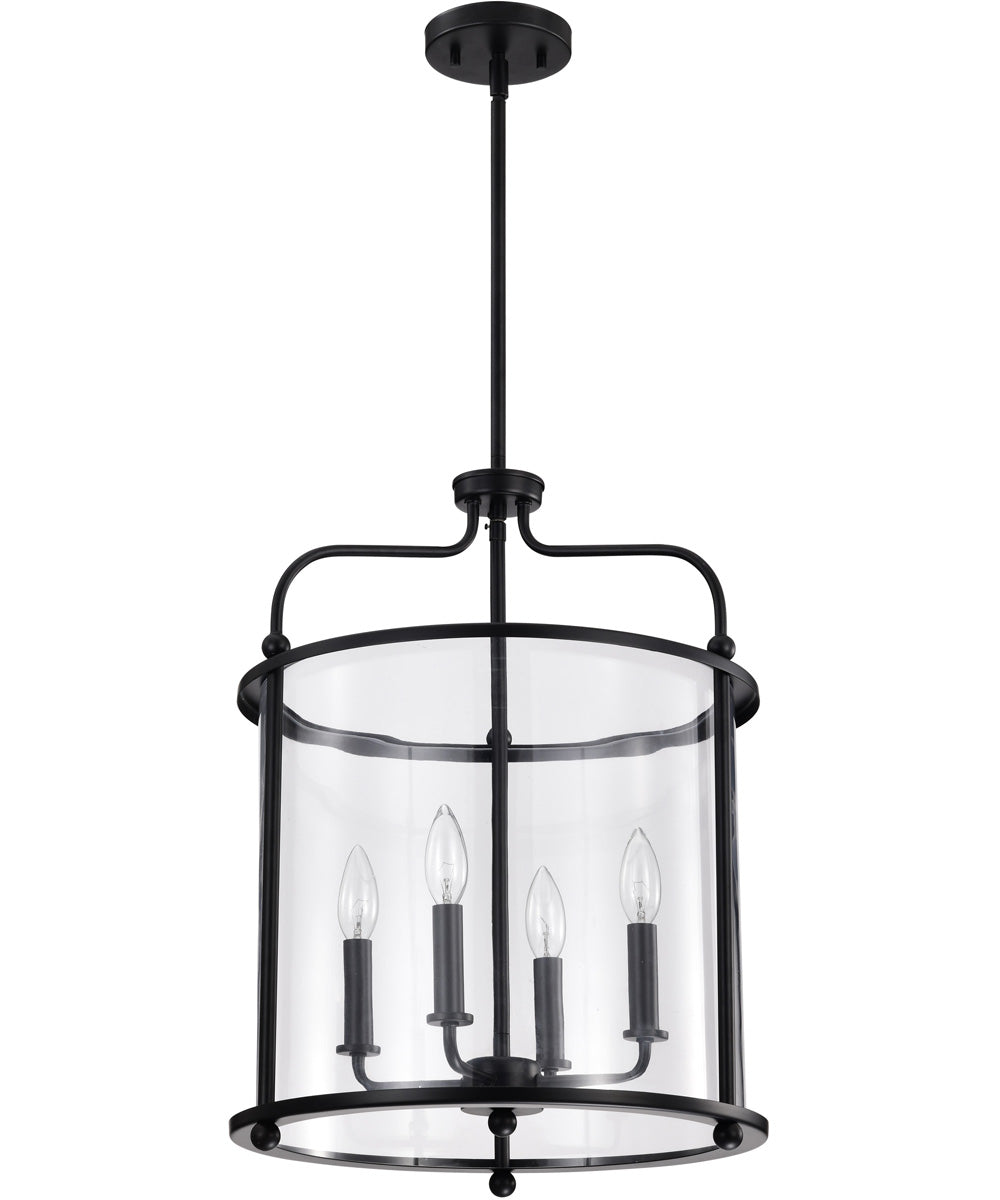 Yorktown 4-Light Pendant Matte Black