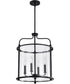Yorktown 4-Light Pendant Matte Black