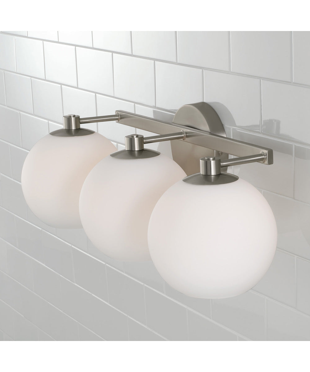 Ansley 3-Light Vanity Brushed Nickel