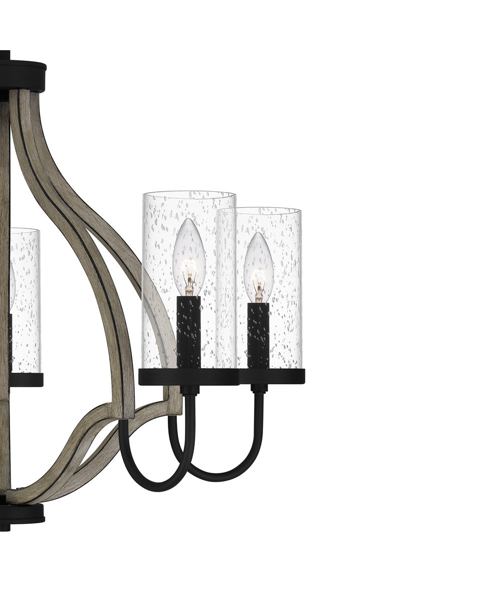 Cornelia 5-light Chandelier Matte Black