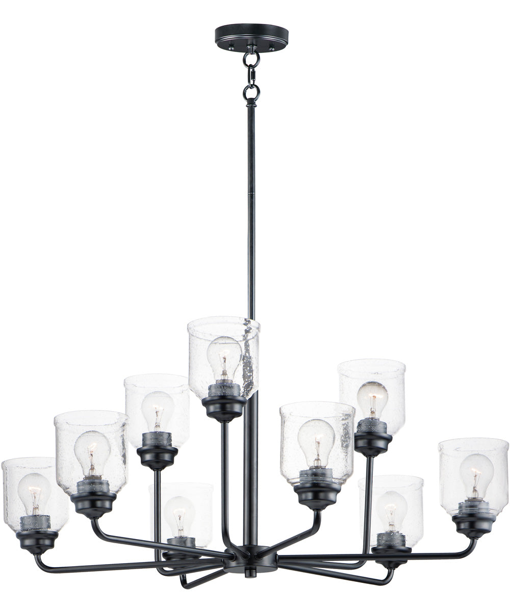 31"W Acadia 9-Light Chandelier Black