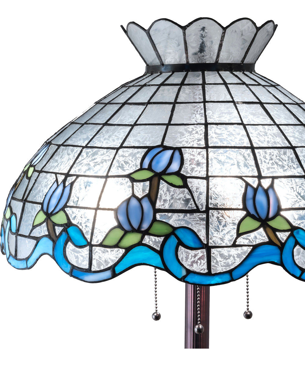 62" High Roseborder Floor Lamp