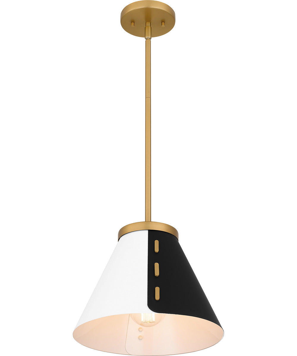 Quoizel Pendant 1-light Pendant Brushed Weathered Brass