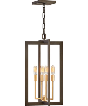 Anders 4-Light Small Single Tier in Metallic Matte Bronze