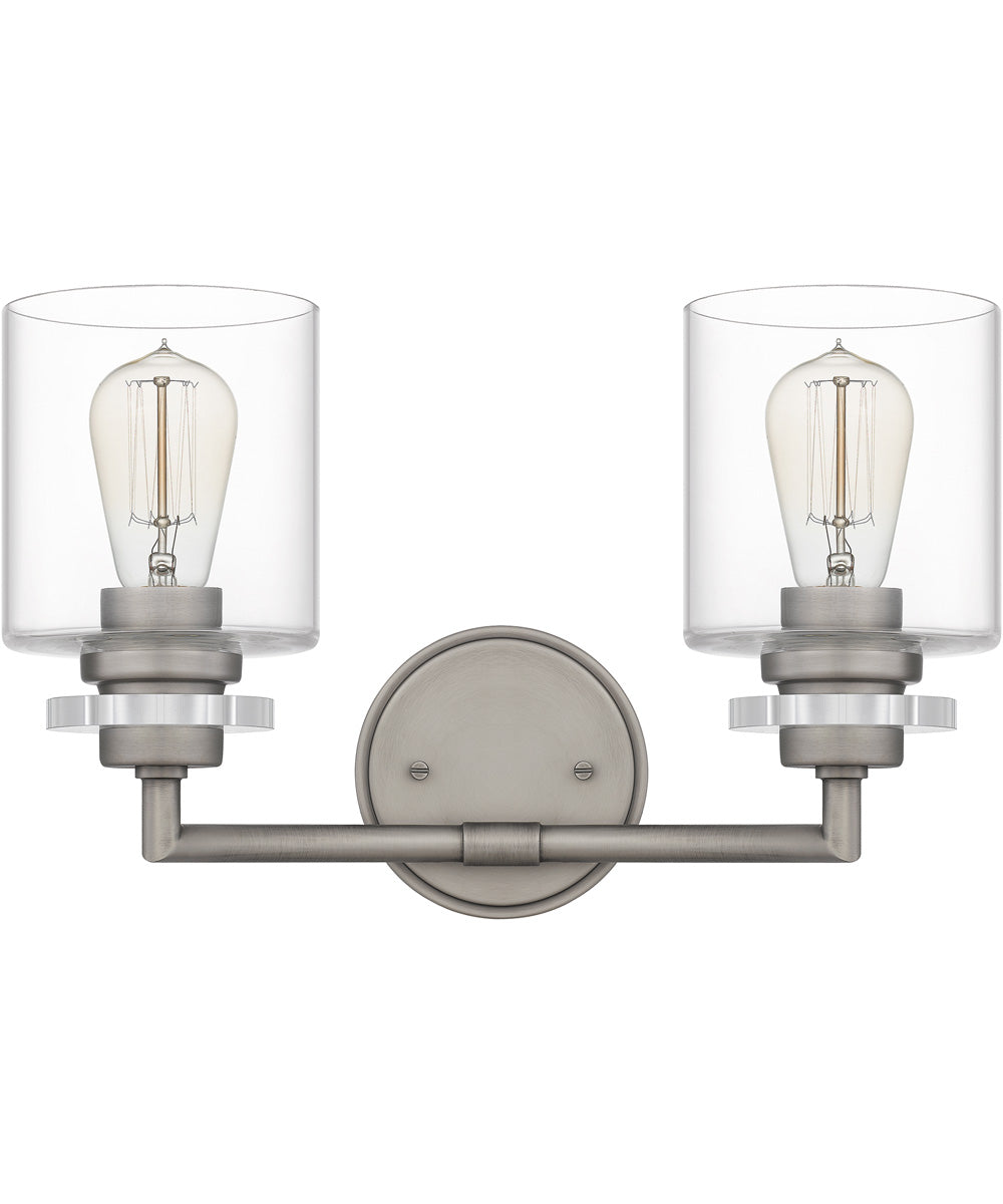 Jaspar Medium 2-light Bath Light Antique Nickel