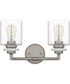 Jaspar Medium 2-light Bath Light Antique Nickel