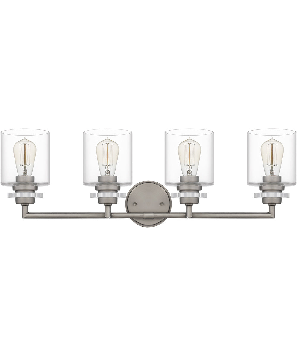 Jaspar Extra Large 4-light Bath Light Antique Nickel