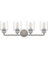 Jaspar Extra Large 4-light Bath Light Antique Nickel