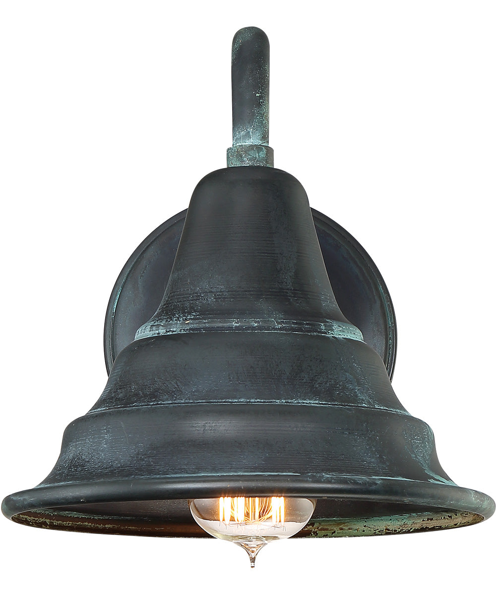 Carmel Medium 1-light Outdoor Wall Light Aged Verde