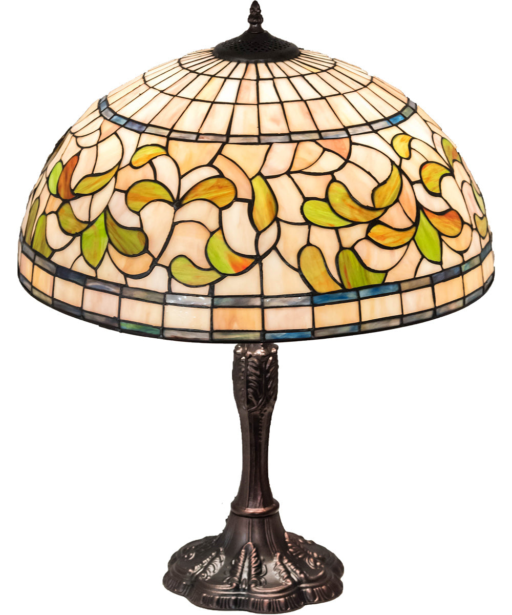 26" High Tiffany Turning Leaf Table Lamp