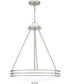 Emile 4-light Pendant Brushed Nickel