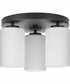 Cofield 12 in. 3-Light Transitional Flush Mount Matte Black