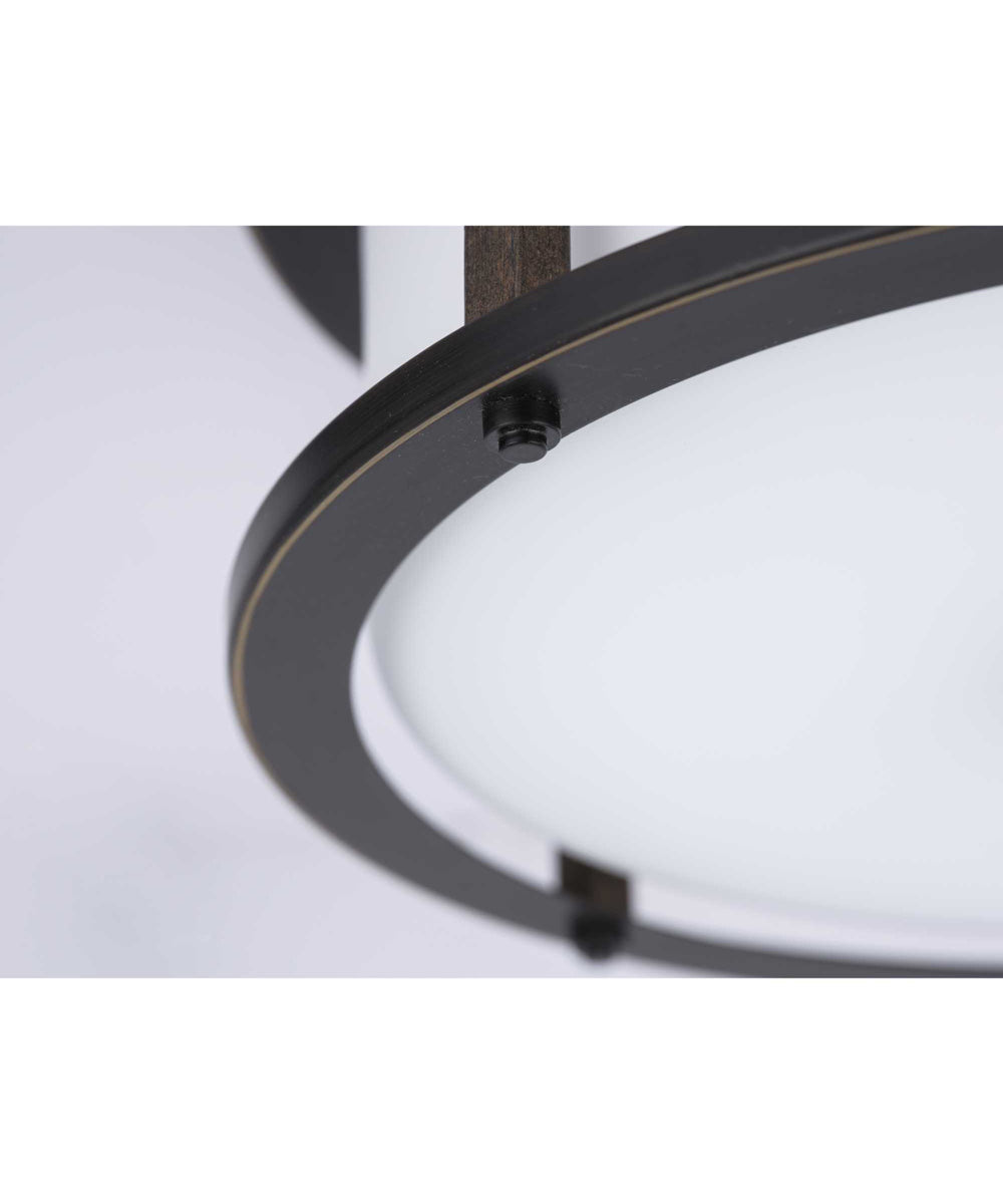 Mast 2-Light 13" Flush Mount Antique Bronze