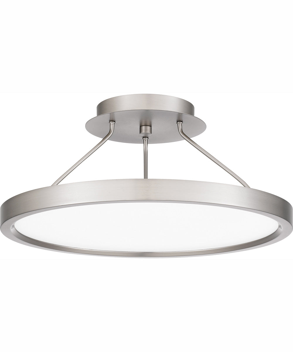 Outskirts Medium Semi Flush Mount Brushed Nickel