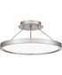 Outskirts Medium Semi Flush Mount Brushed Nickel