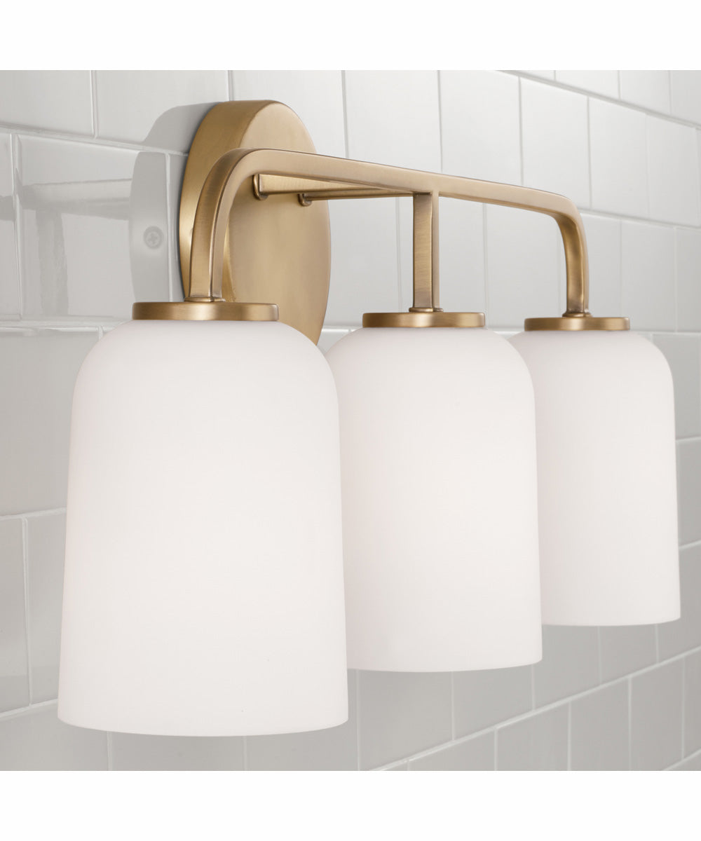 Lawson 3-Light Vanity Aged Brass