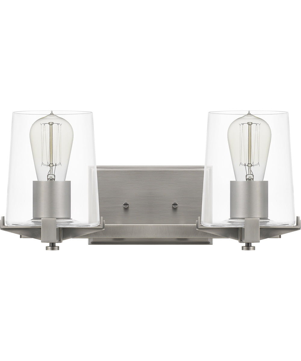 Perry Medium 2-light Bath Light Antique Nickel