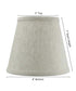 8"W x 7"H Textured Oatmeal Hard Back Lampshade Edison Clip On