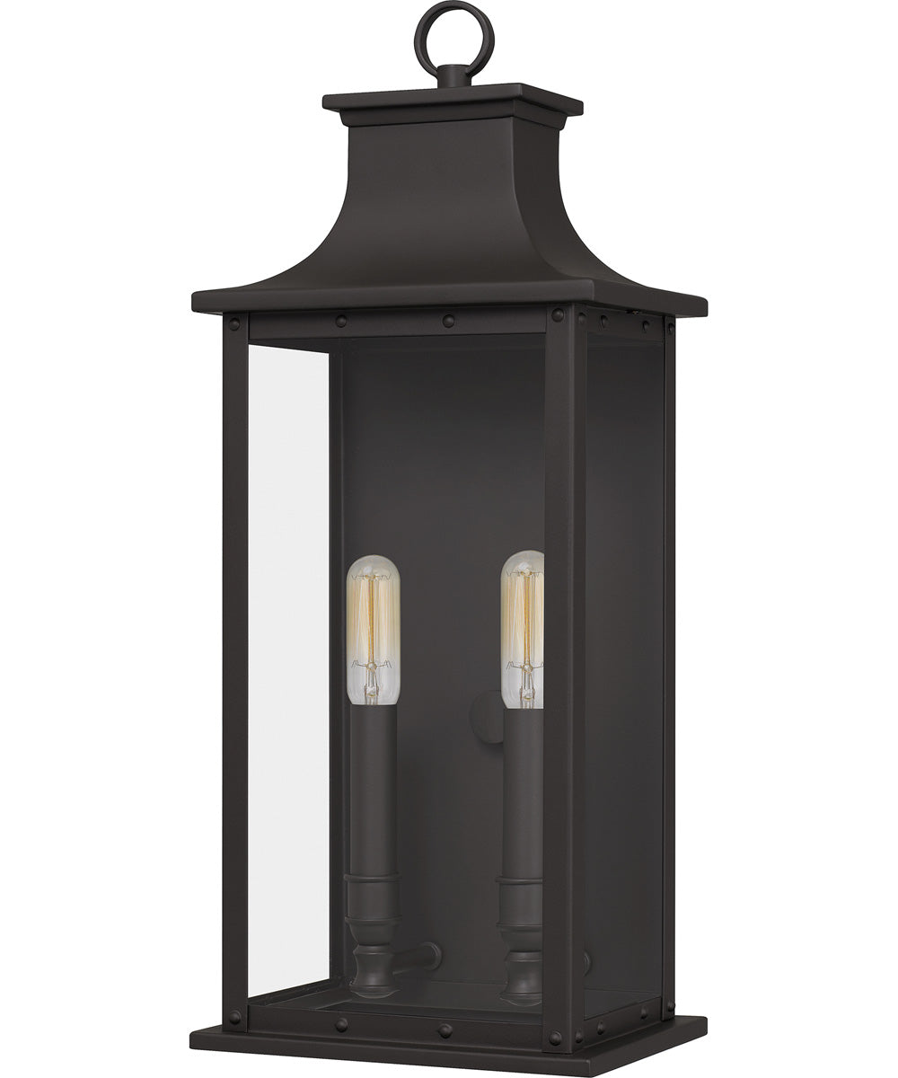 Abernathy Medium 2-light Outdoor Wall Light Coastal Armour Aluminum Old Bronze