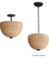 Maldives 2-Light Semi Flush/Pendant Black