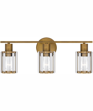 Isla Large 3-light Bath Light Weathered Brass