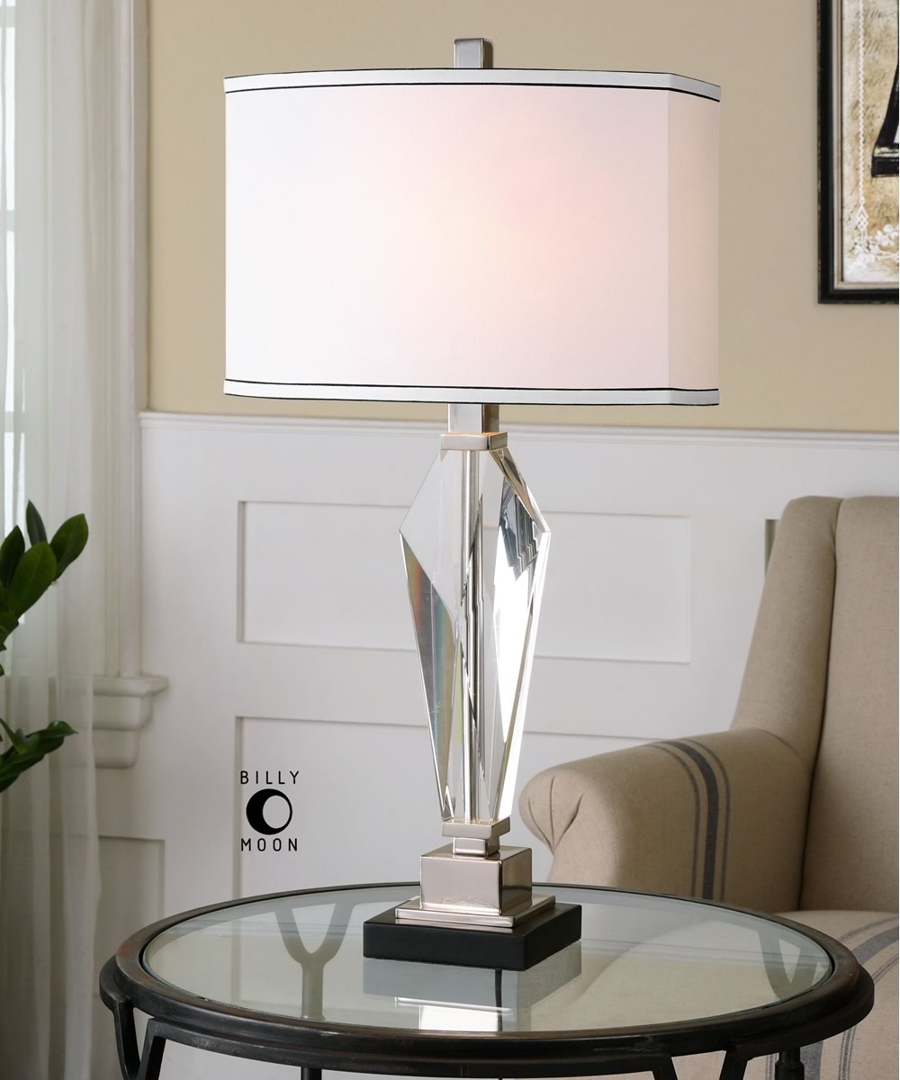 29"H Altavilla Crystal Table Lamp