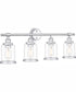 Dixie Extra Large 4-light Bath Light Polished Chrome