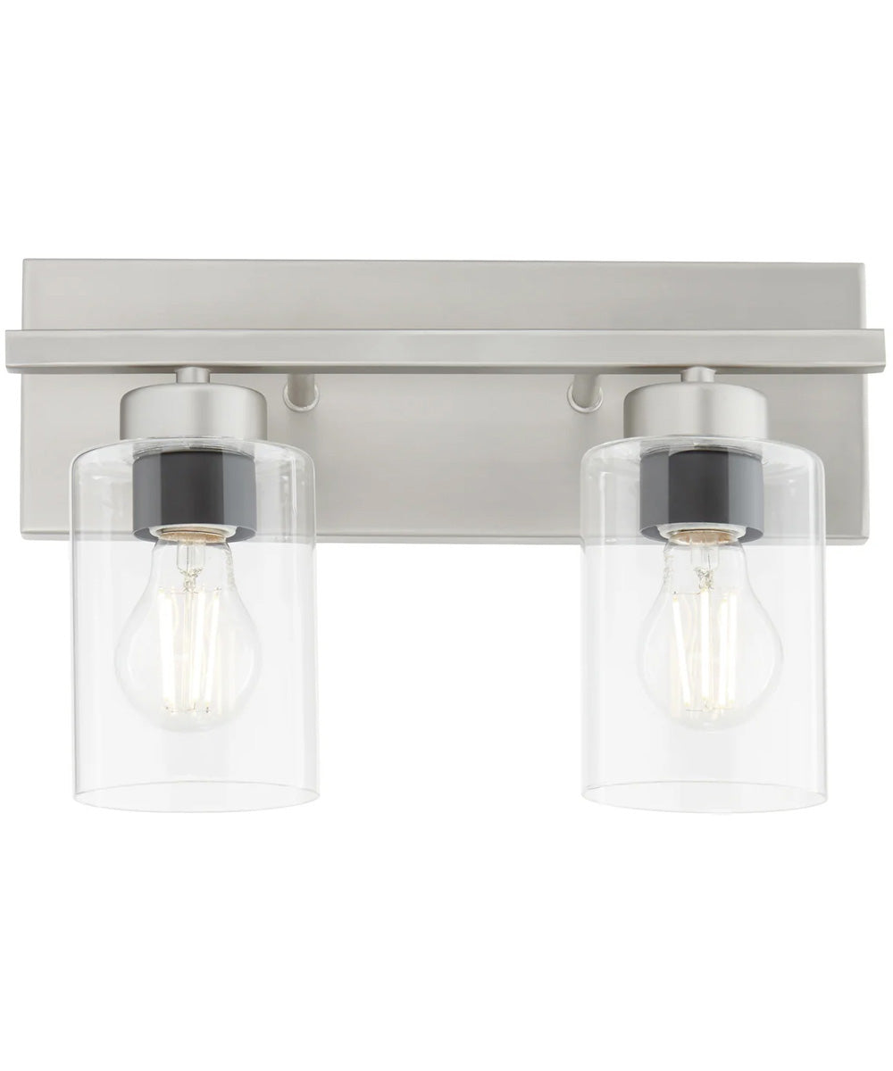 Carter 2-light Bath Vanity Light Satin Nickel