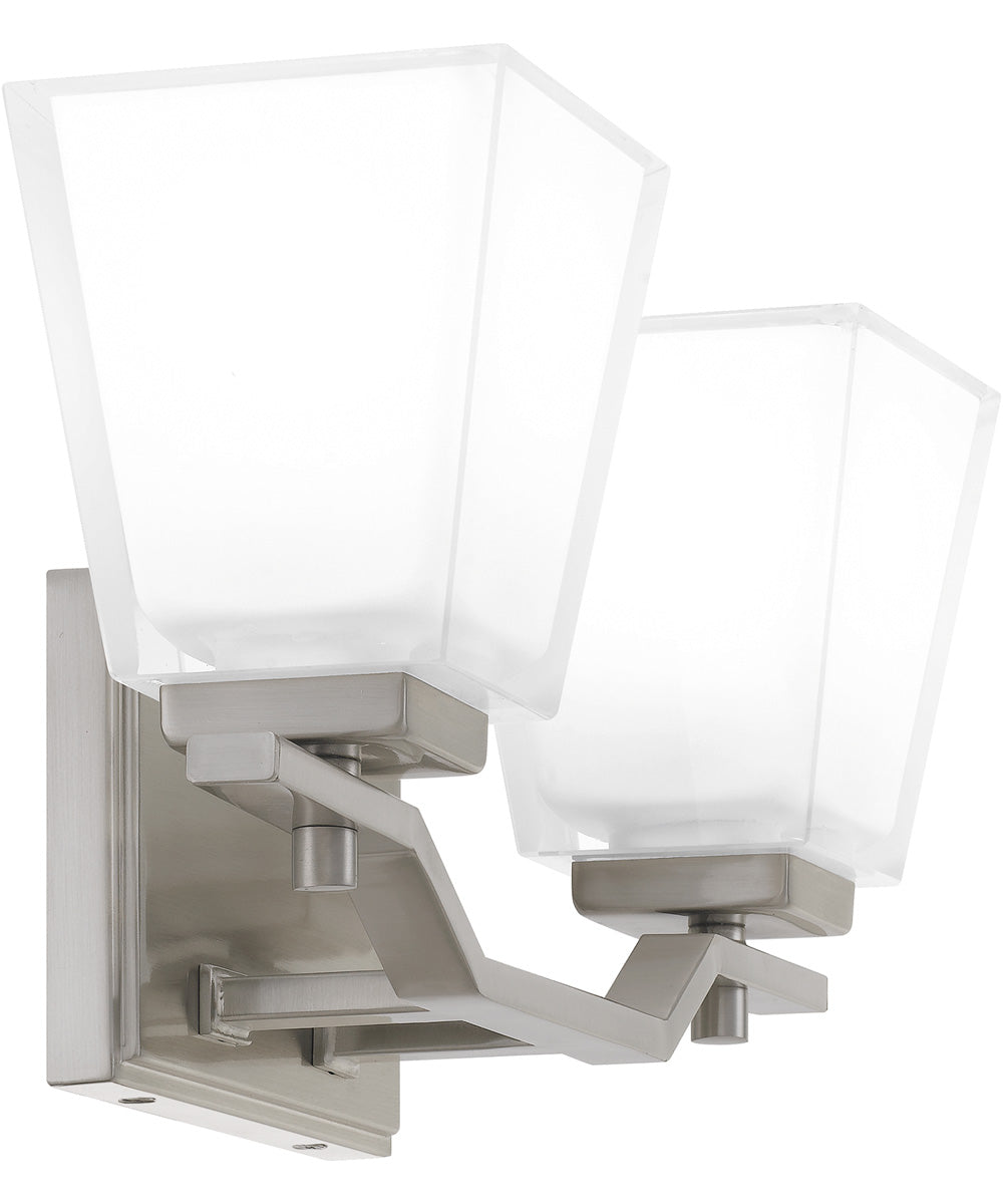 Myra Medium 2-light Bath Light Brushed Nickel