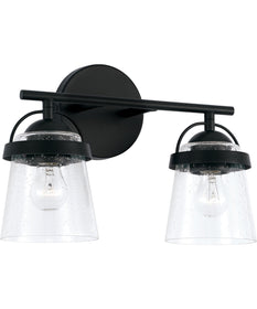 Madison 2-Light Vanity Matte Black