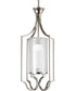 Caress 1-Light Small Foyer Pendant Polished Nickel