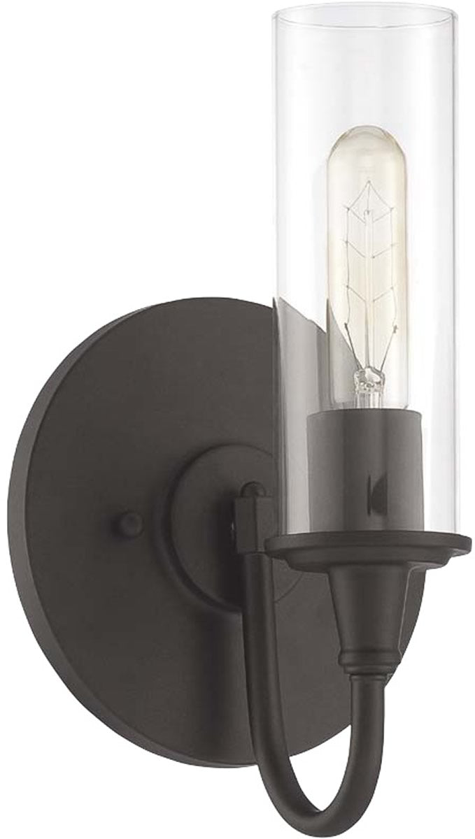 7"W Modina 1-Light Bath Vanity Light/Wall Sconce Espresso