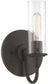 7"W Modina 1-Light Bath Vanity Light/Wall Sconce Espresso
