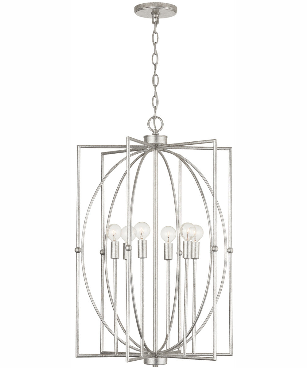 Oran 6-Light Foyer Antique Silver