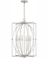 Oran 6-Light Foyer Antique Silver