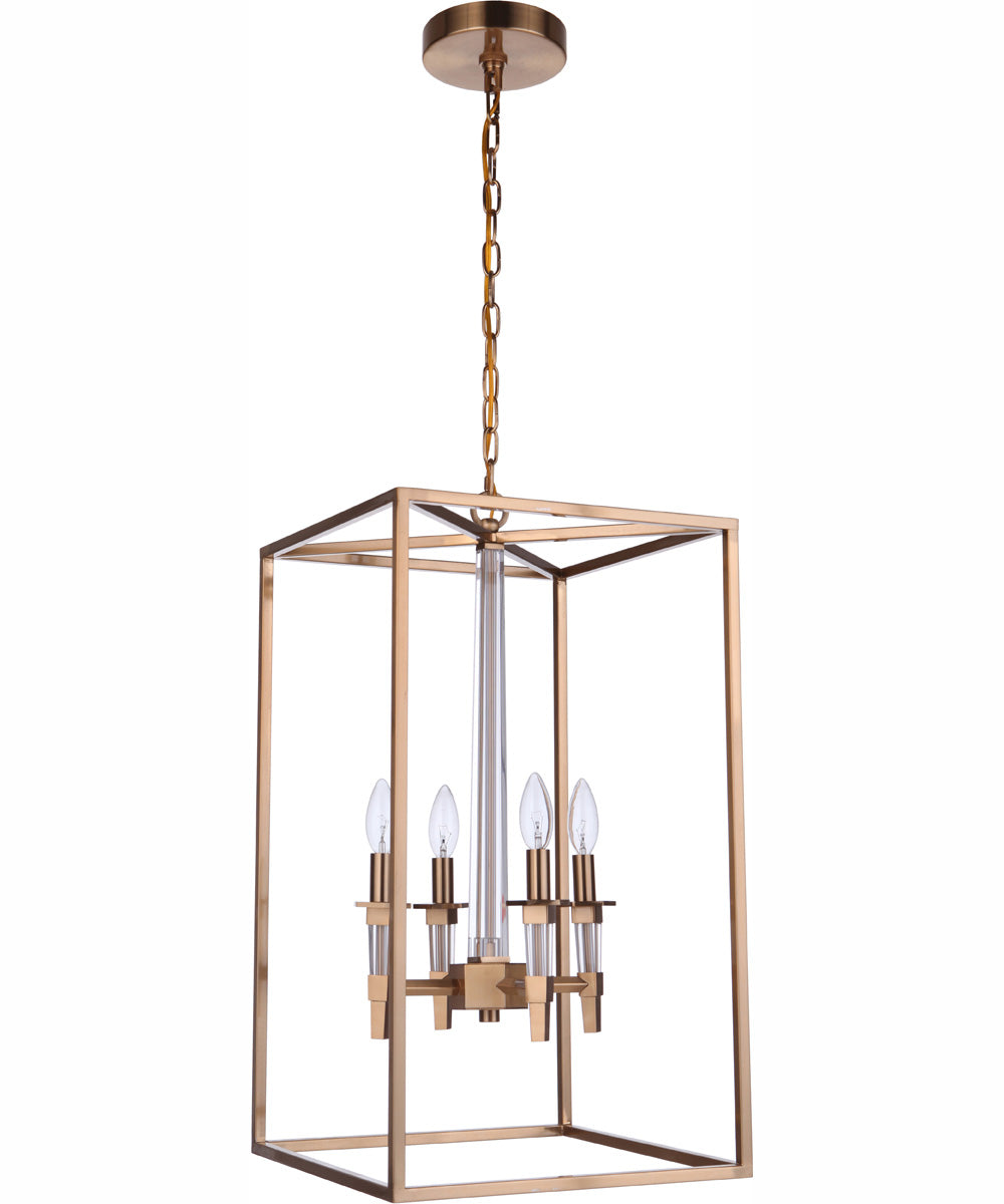 Tarryn 4-Light Foyer Satin Brass