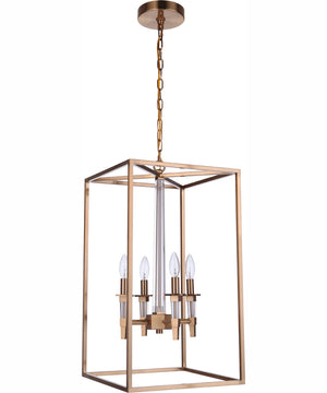 Tarryn 4-Light Foyer Satin Brass